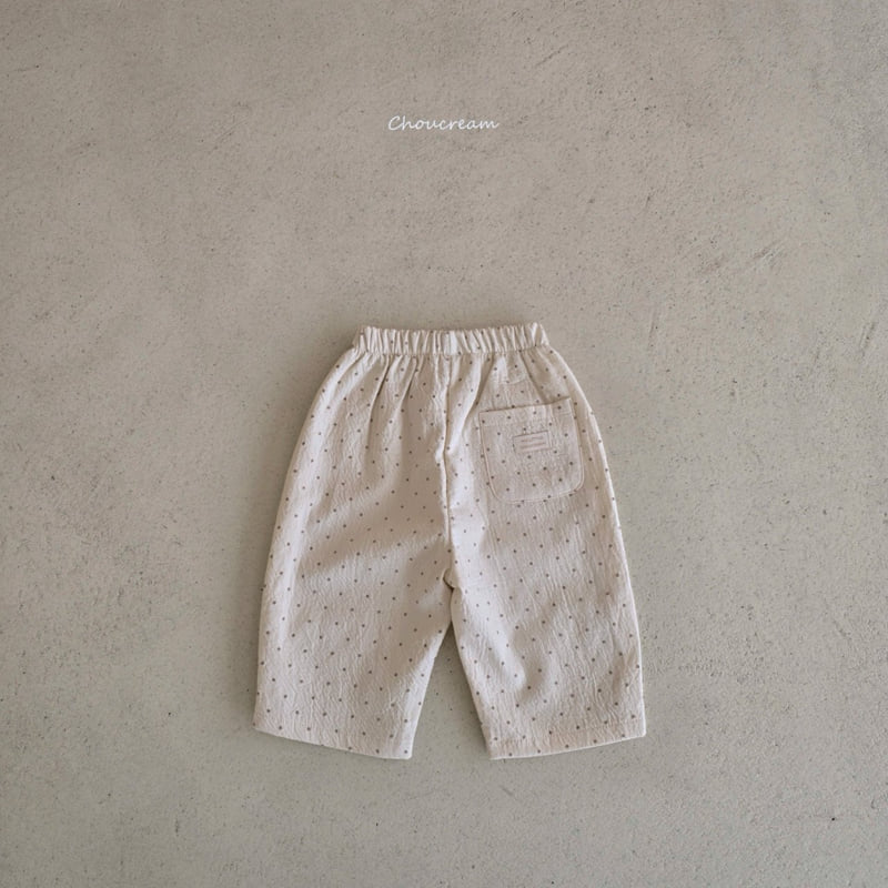 Choucream - Korean Baby Fashion - #babyoninstagram - Dot Wide Pants - 4