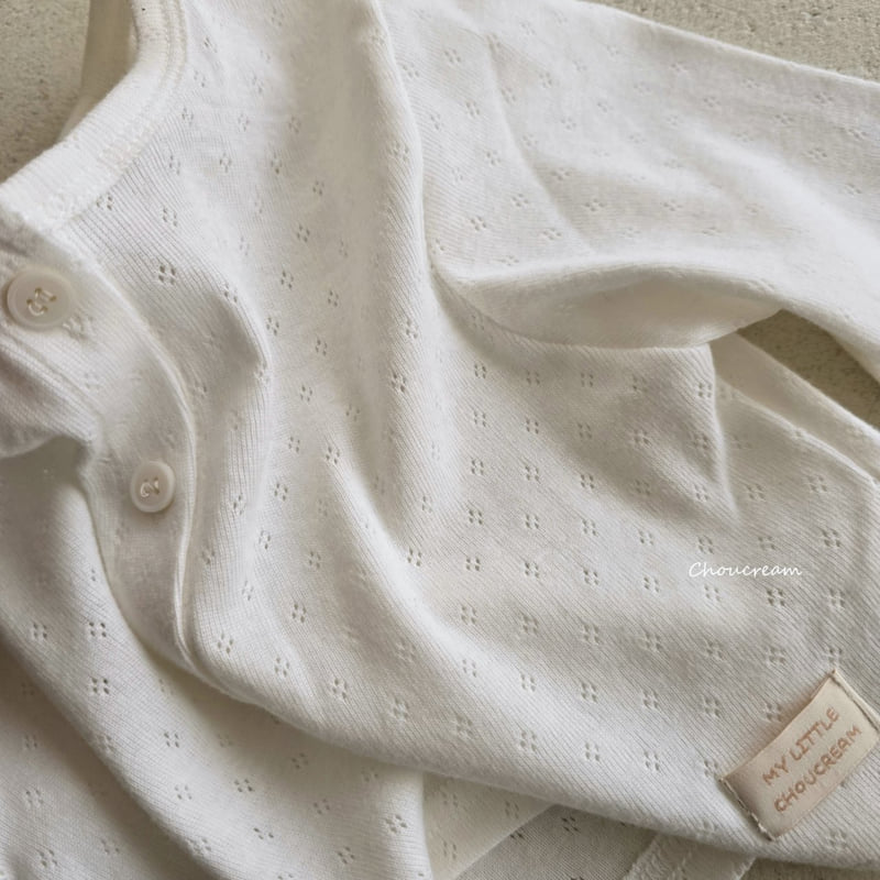 Choucream - Korean Baby Fashion - #babyootd - Eyelet Cardigan - 8