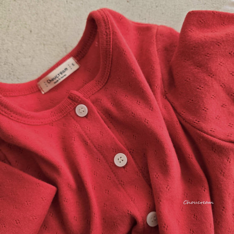 Choucream - Korean Baby Fashion - #babyoutfit - Eyelet Cardigan - 10