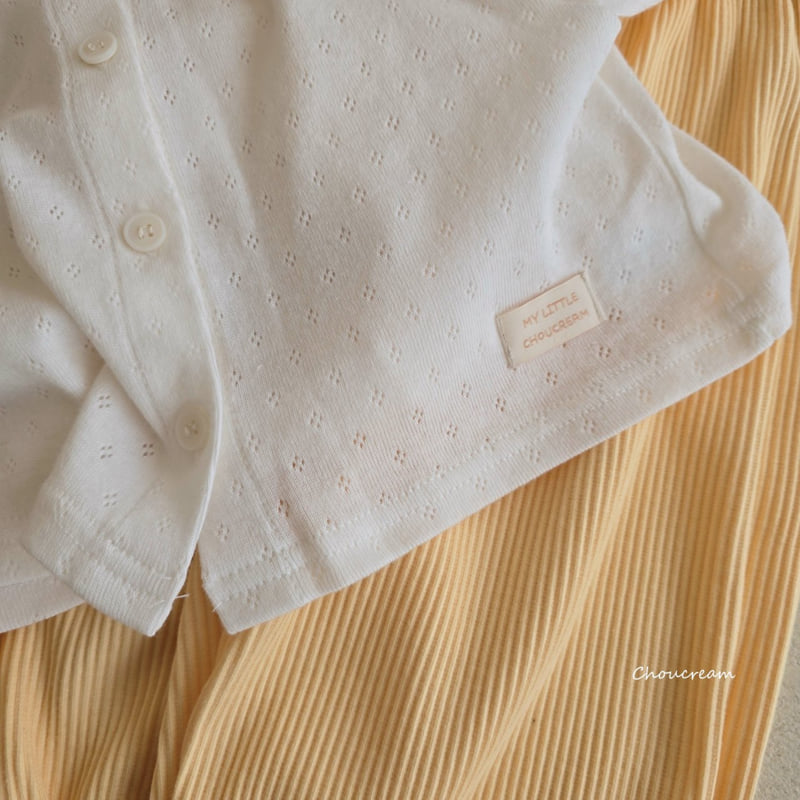 Choucream - Korean Baby Fashion - #babyoutfit - Eyelet Cardigan - 9