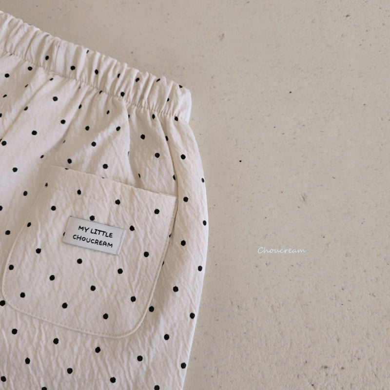 Choucream - Korean Baby Fashion - #onlinebabyboutique - Dot Wide Pants - 8