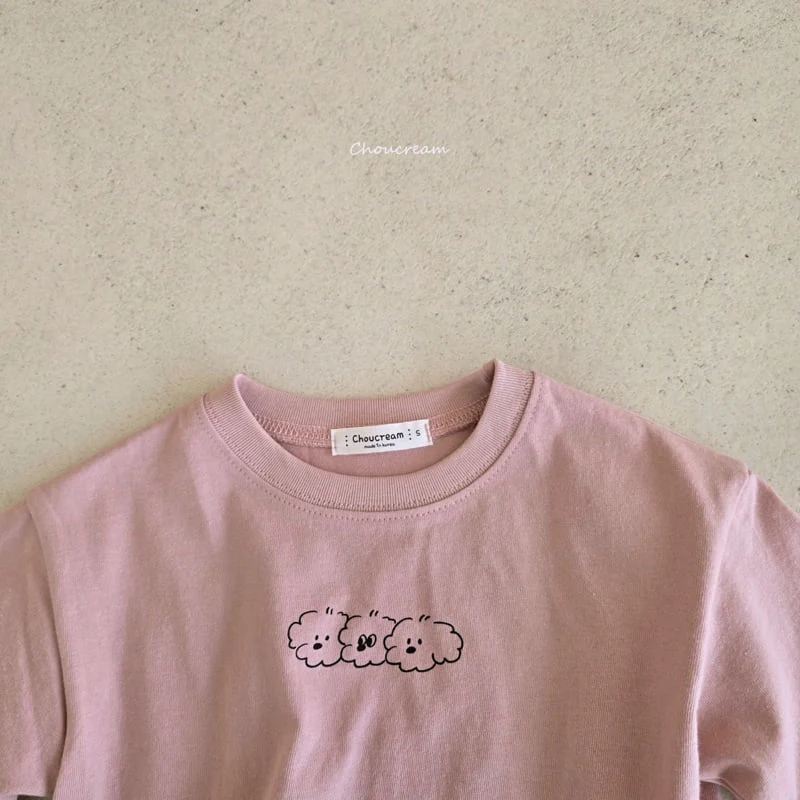 Choucream - Korean Baby Fashion - #onlinebabyboutique - Puppy Round Tee - 6