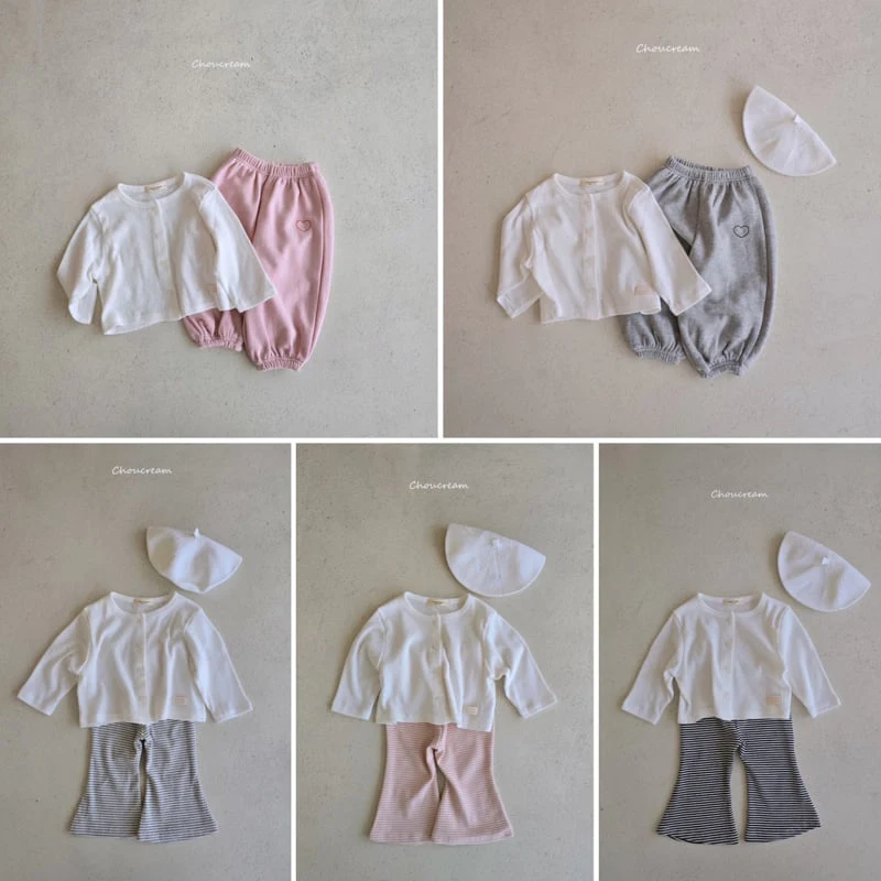 Choucream - Korean Baby Fashion - #onlinebabyboutique - Eyelet Cardigan - 12