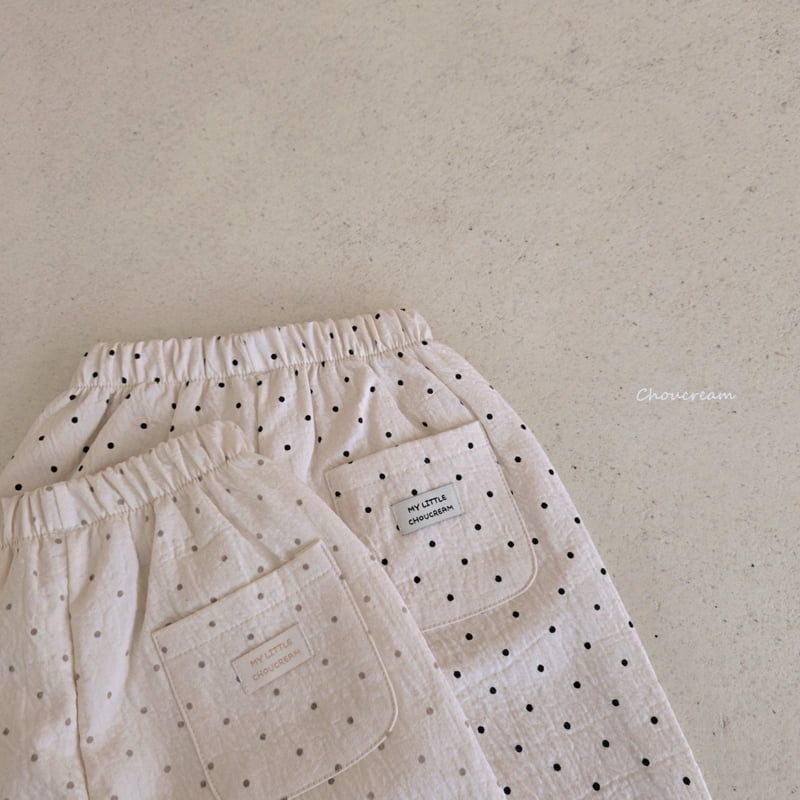 Choucream - Korean Baby Fashion - #onlinebabyshop - Dot Wide Pants - 9