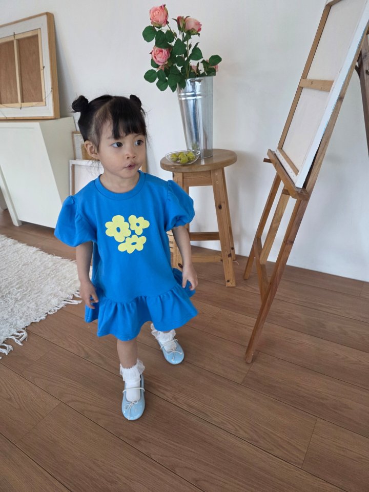 Color - Korean Children Fashion - #childofig - Flower One-piece - 8