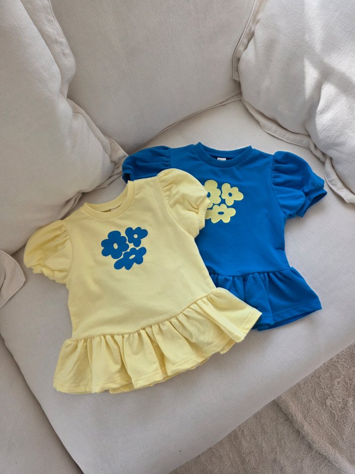 Color - Korean Children Fashion - #littlefashionista - Flower One-piece