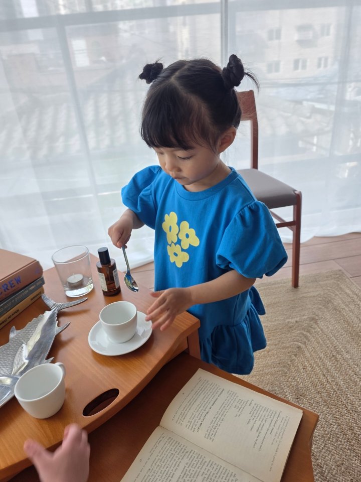 Color - Korean Children Fashion - #minifashionista - Flower One-piece - 3