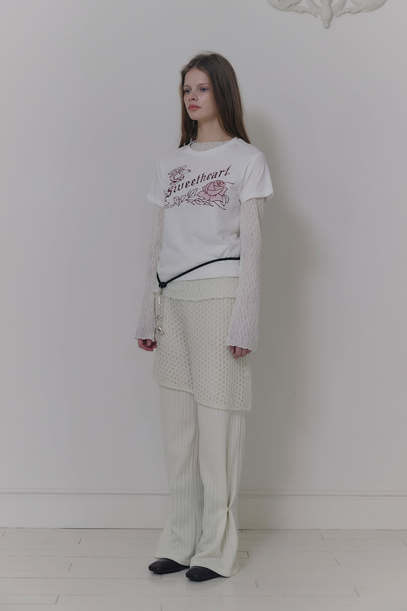 Connaught - Korean Women Fashion - #momslook - Rose Cotton Tee - 2