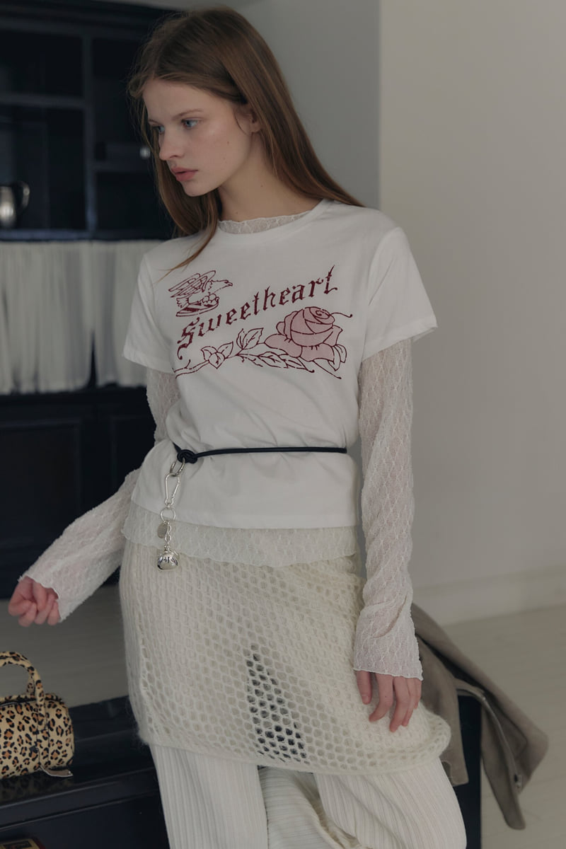 Connaught - Korean Women Fashion - #womensfashion - Rose Cotton Tee - 4