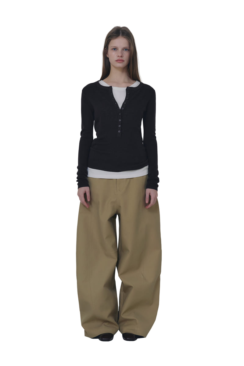Connaught - Korean Women Fashion - #momslook - Hailey Half Open Knit