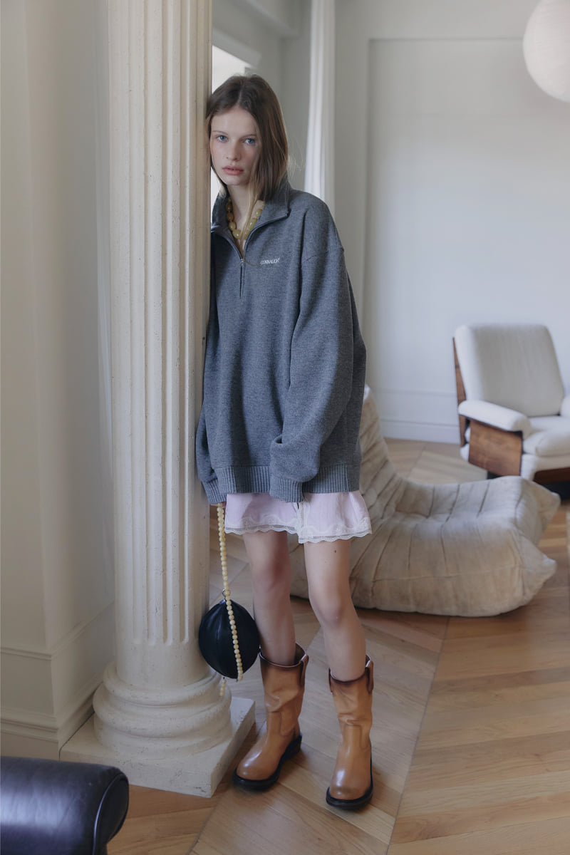 Connaught - Korean Women Fashion - #womensfashion - Maris Quarter Zip-up - 4