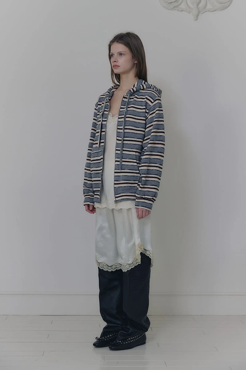 Connaught - Korean Women Fashion - #thelittlethings - Boy Stripe Hoodie - 2