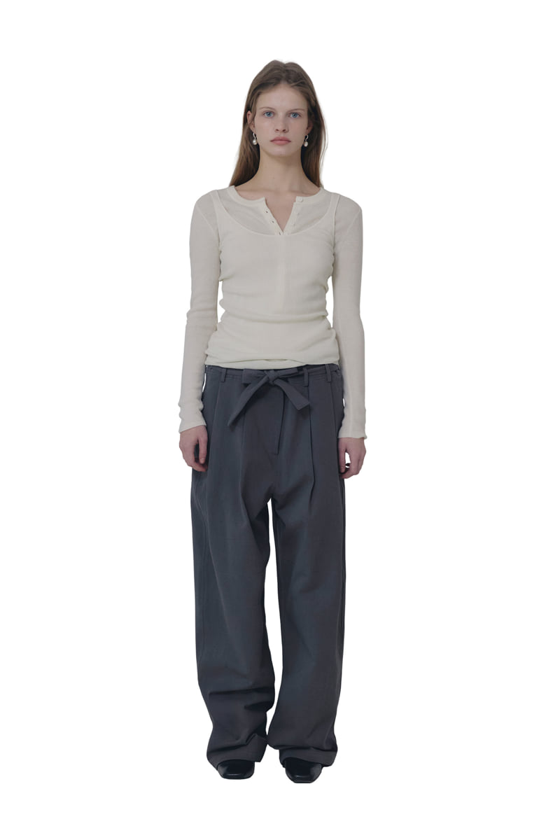 Connaught - Korean Women Fashion - #womensfashion - Woolly Belt Pants