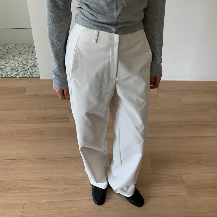 Cover - Korean Women Fashion - #momslook - Side Turn Slacks - 5