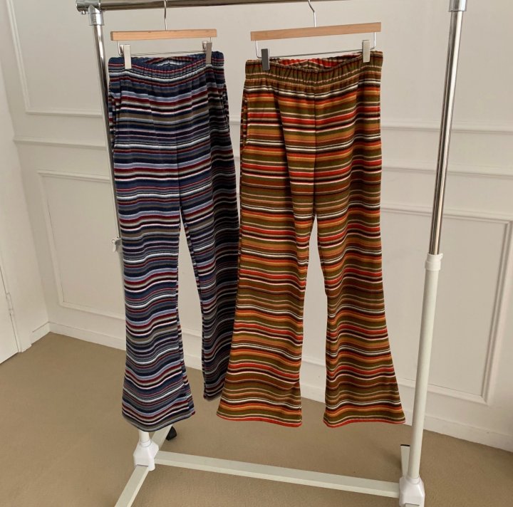 Multi Stripe Bootcut Pants by Cover for Women - view 6