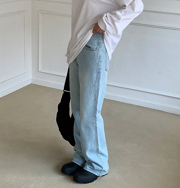 Cover - Korean Women Fashion - #momslook - Vintage Loose Denim Pants - 7