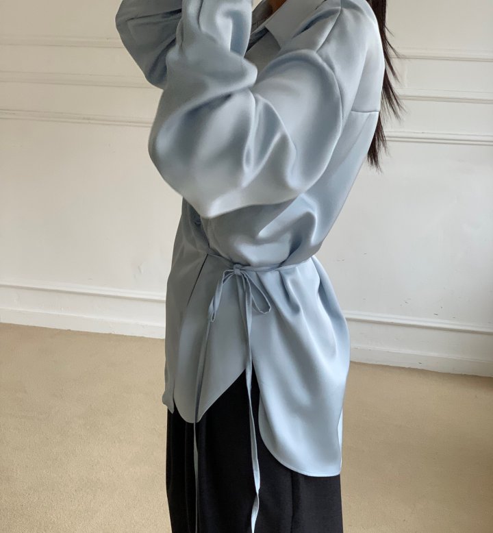 Cover - Korean Women Fashion - #momslook - Silhouette Wrap Blouse - 3