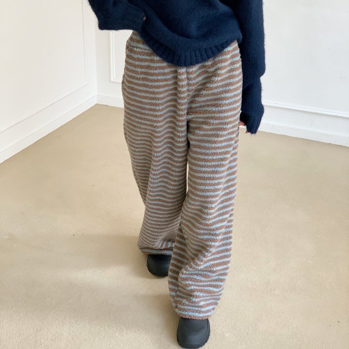 Cover - Korean Women Fashion - #momslook - Stripe Dumble Two-Way Banding Pants - 3