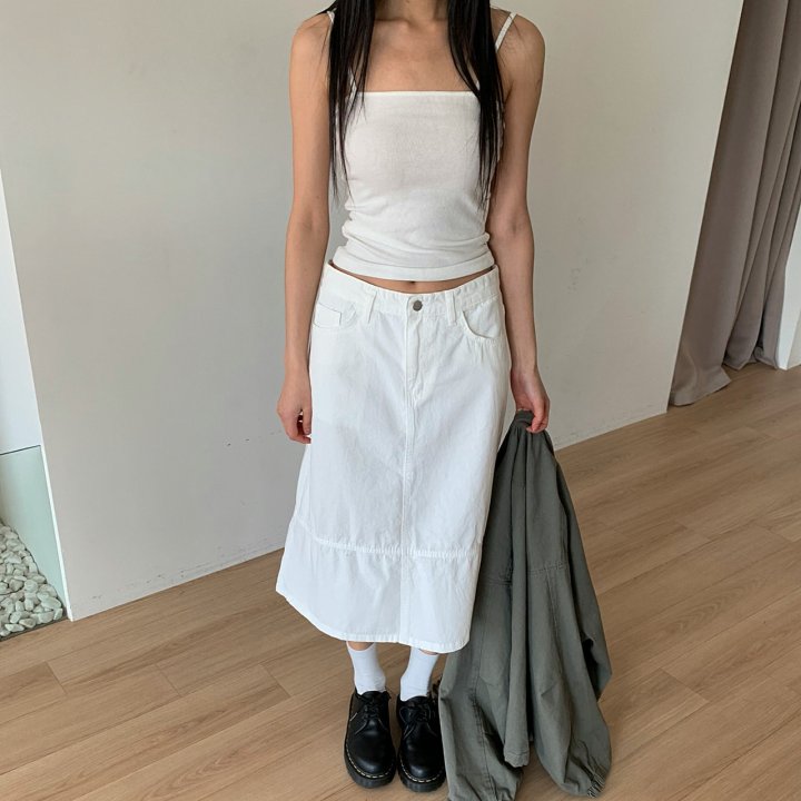 Cotton Washed Skirt by Cover for Women - view 5