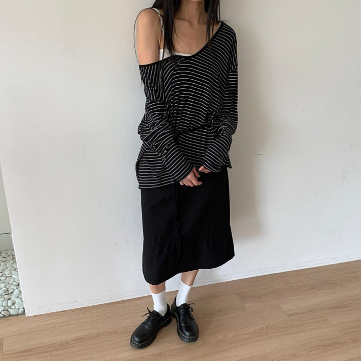Cotton Washed Skirt by Cover for Women - view 6