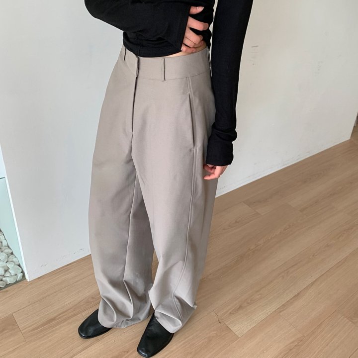 Cover - Korean Women Fashion - #romanticstyle - Side Turn Slacks