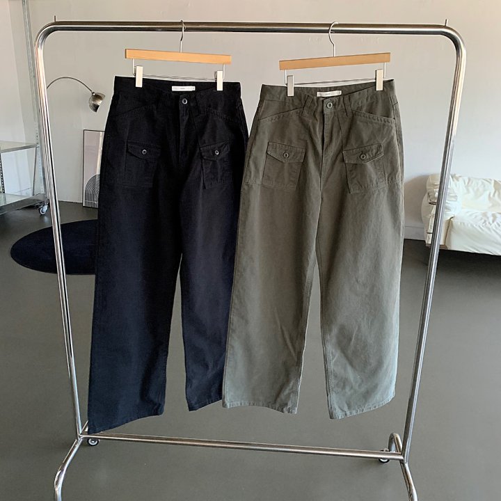Cover - Korean Women Fashion - #romanticstyle - Peach Double Pocket Pants - 7