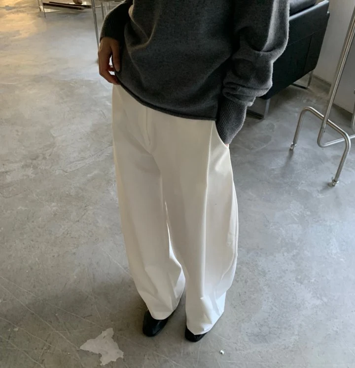 Cover - Korean Women Fashion - #thatsdarling - Veil Curved Pants - 2