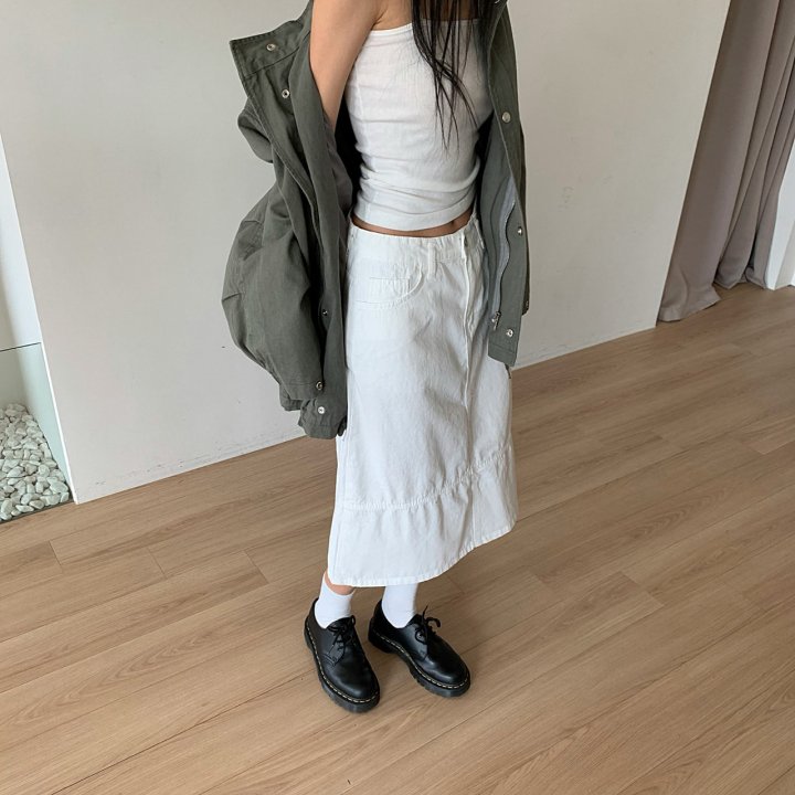 Cotton Washed Skirt by Cover for Women - view 2