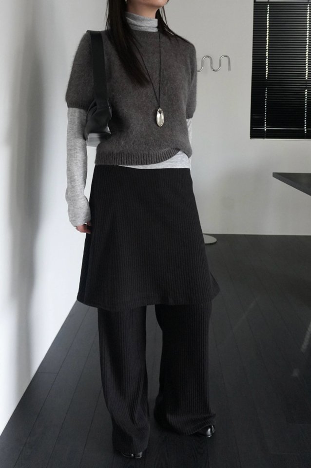 Cover - Korean Women Fashion - #womensfashion - Wool Waffle Turtleneck Tee - 8