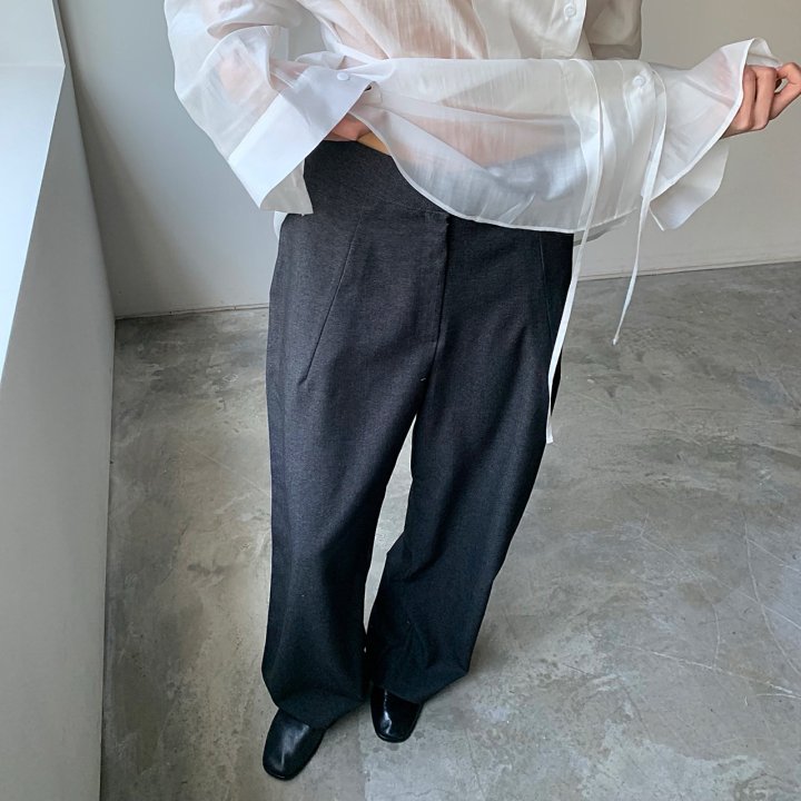 Cover - Korean Women Fashion - #momslook - Wave Slacks - 4