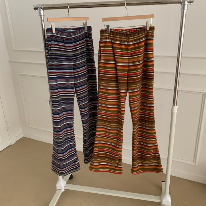 Multi Stripe Bootcut Pants by Cover for Women - view 7