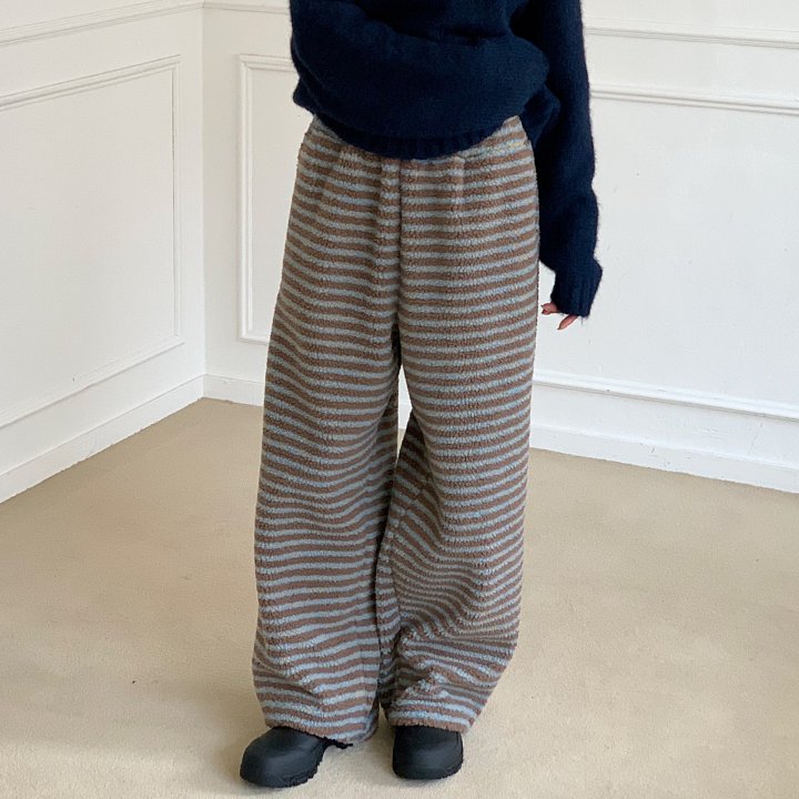 Cover - Korean Women Fashion - #womensfashion - Stripe Dumble Two-Way Banding Pants - 2