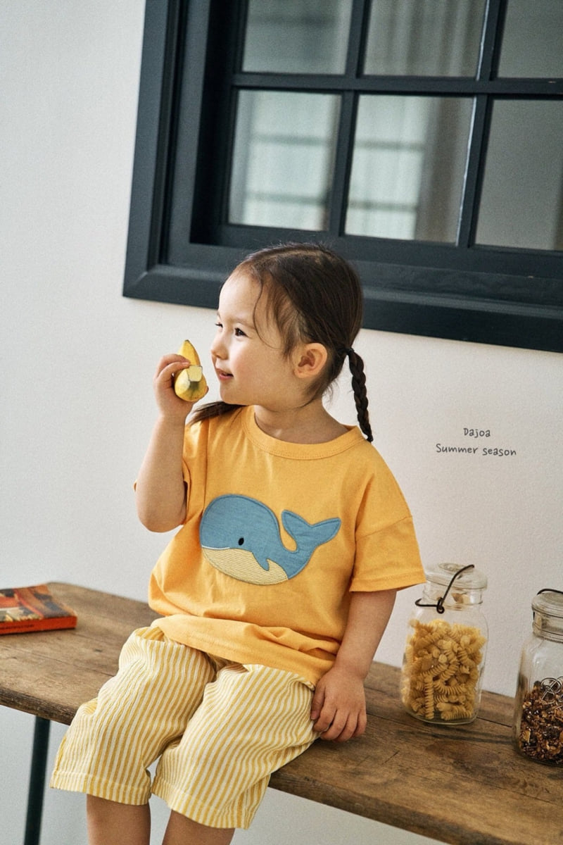 Dajoa - Korean Children Fashion - #kidzfashiontrend - Whale Top Bottom Set - 4