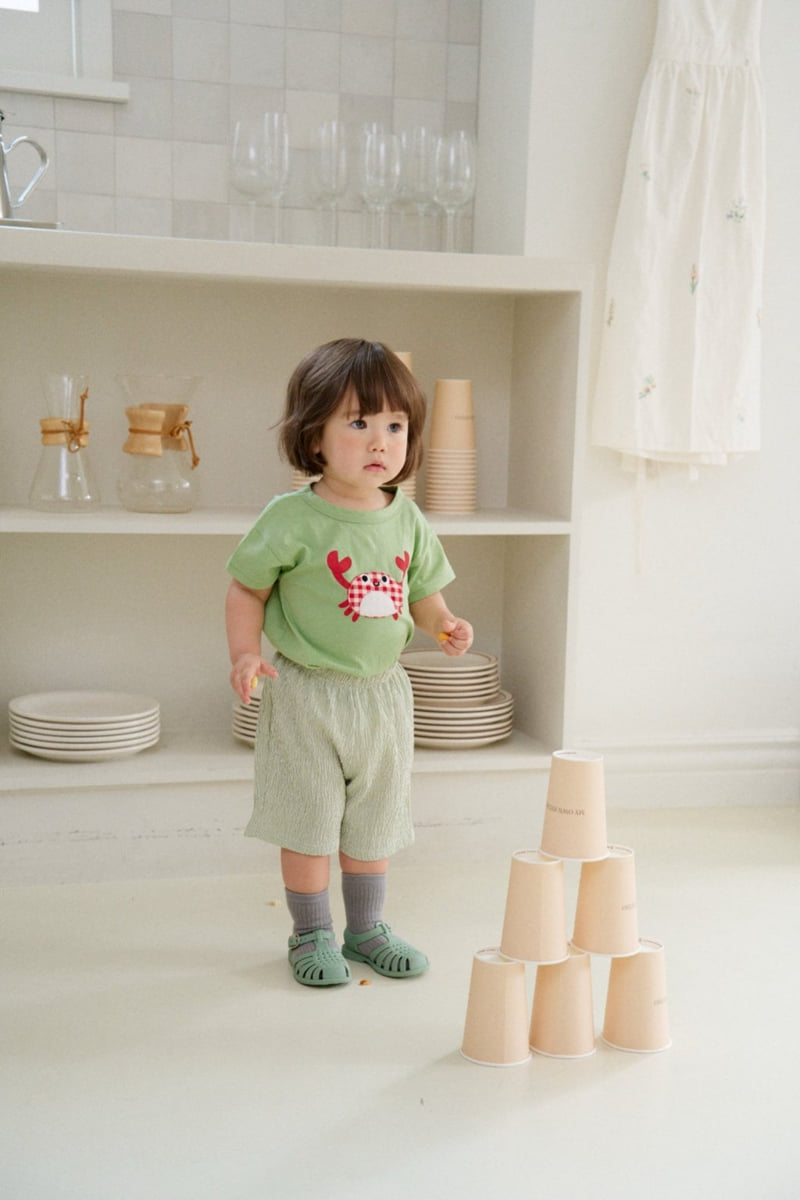 Dajoa - Korean Children Fashion - #Kfashion4kids - Crab Top Bottom Set - 2