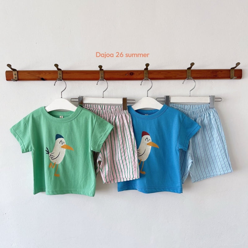 Dajoa - Korean Children Fashion - #Kfashion4kids - Bird Top Bottom Set - 12