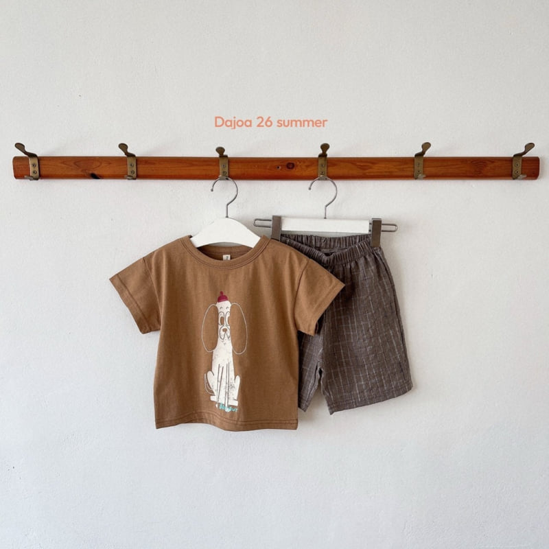 Dajoa - Korean Children Fashion - #childofig - Dog Top Bottom Set - 5