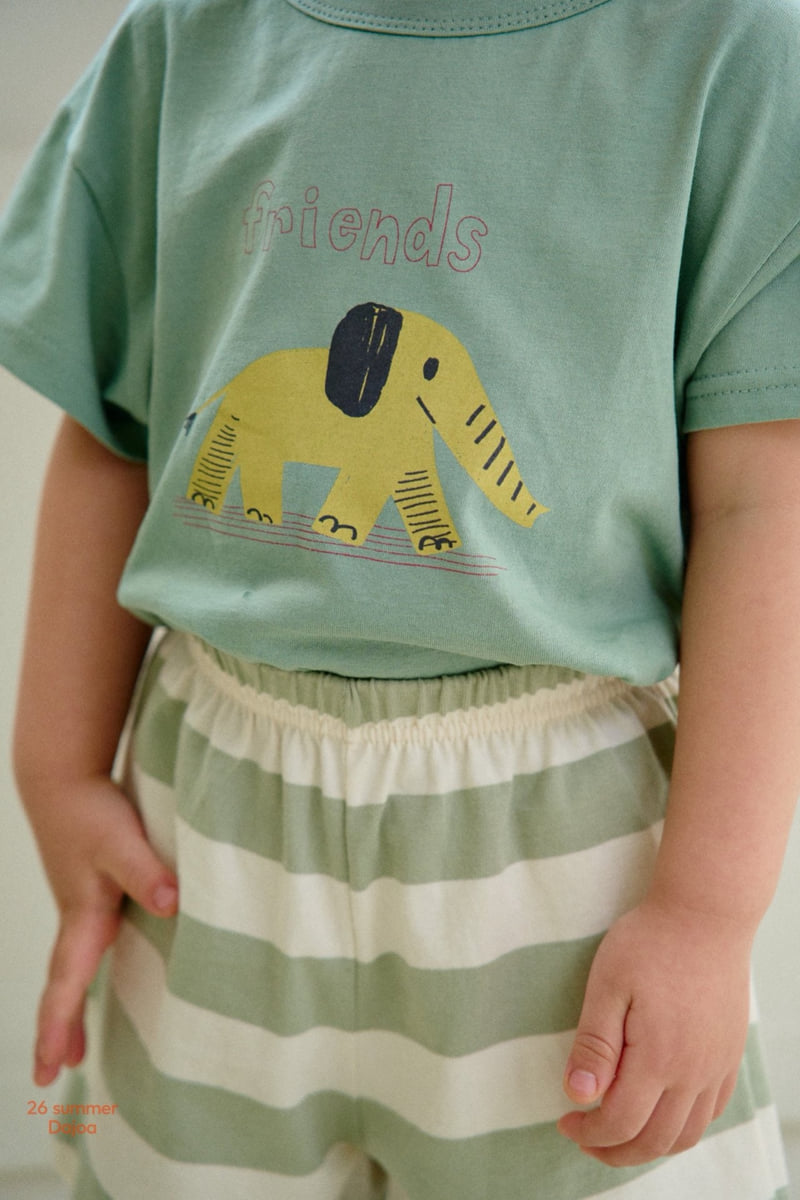 Dajoa - Korean Children Fashion - #childofig - Elephant Top Bottom Set - 6