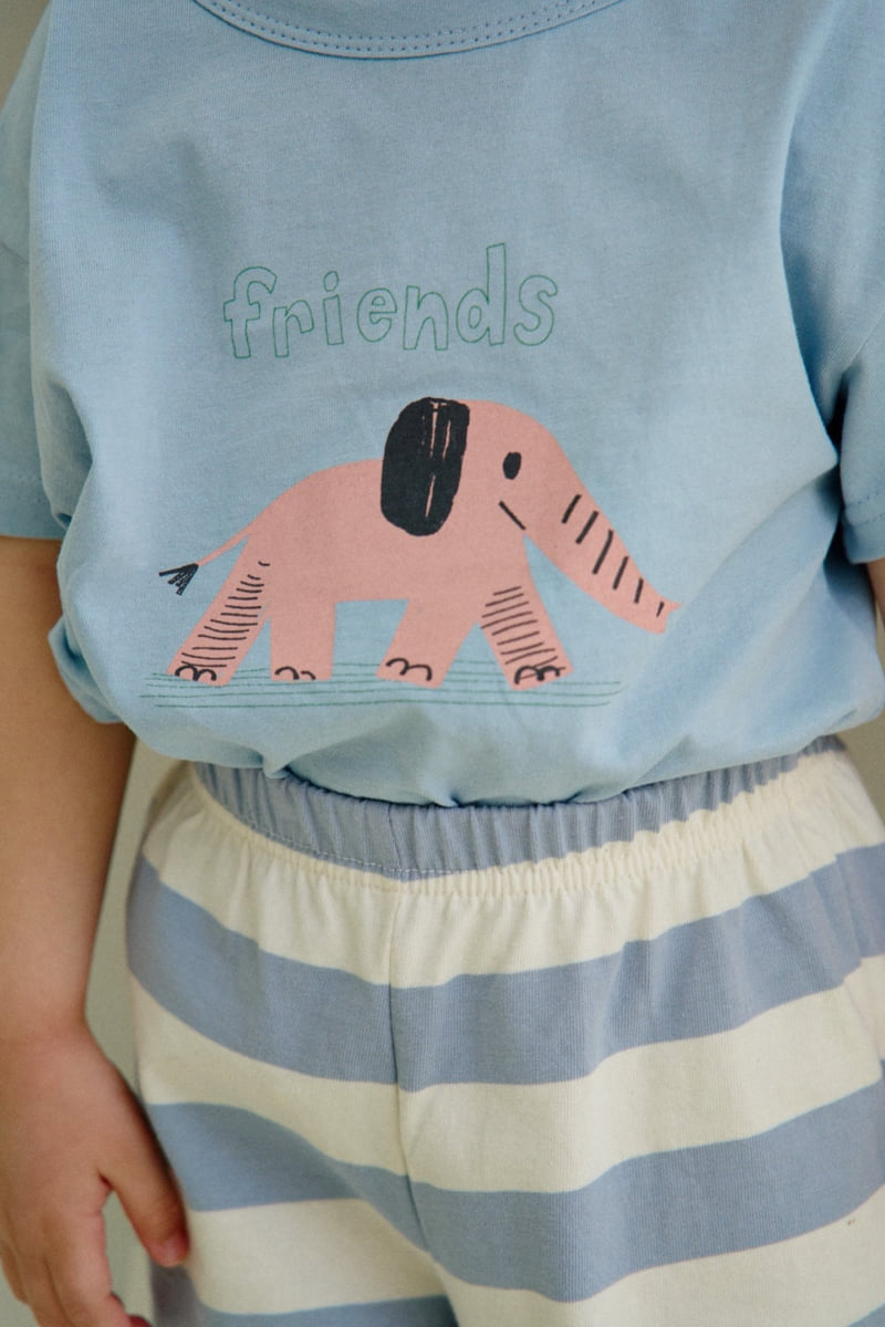 Dajoa - Korean Children Fashion - #childofig - Elephant Top Bottom Set - 7