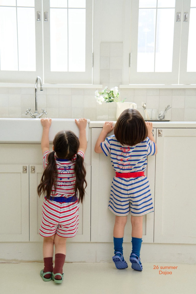 Dajoa - Korean Children Fashion - #prettylittlegirls - Surfing Top Bottom Set - 4