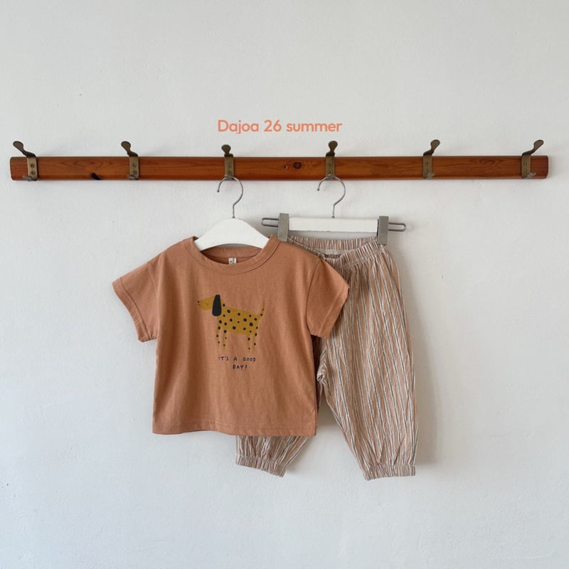 Dajoa - Korean Children Fashion - #childrensboutique - Puppy Top Bottom Set - 12
