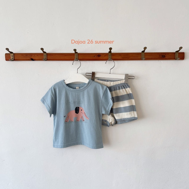 Dajoa - Korean Children Fashion - #childrensboutique - Elephant Top Bottom Set - 8