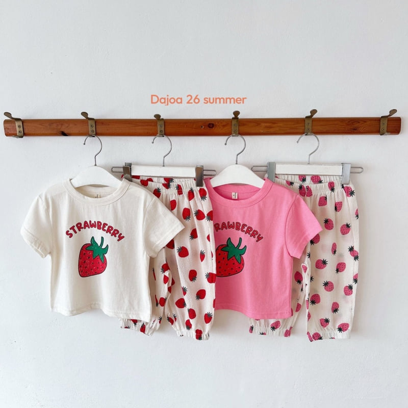 Dajoa - Korean Children Fashion - #designkidswear - Strawberry Top Bottom Set - 10