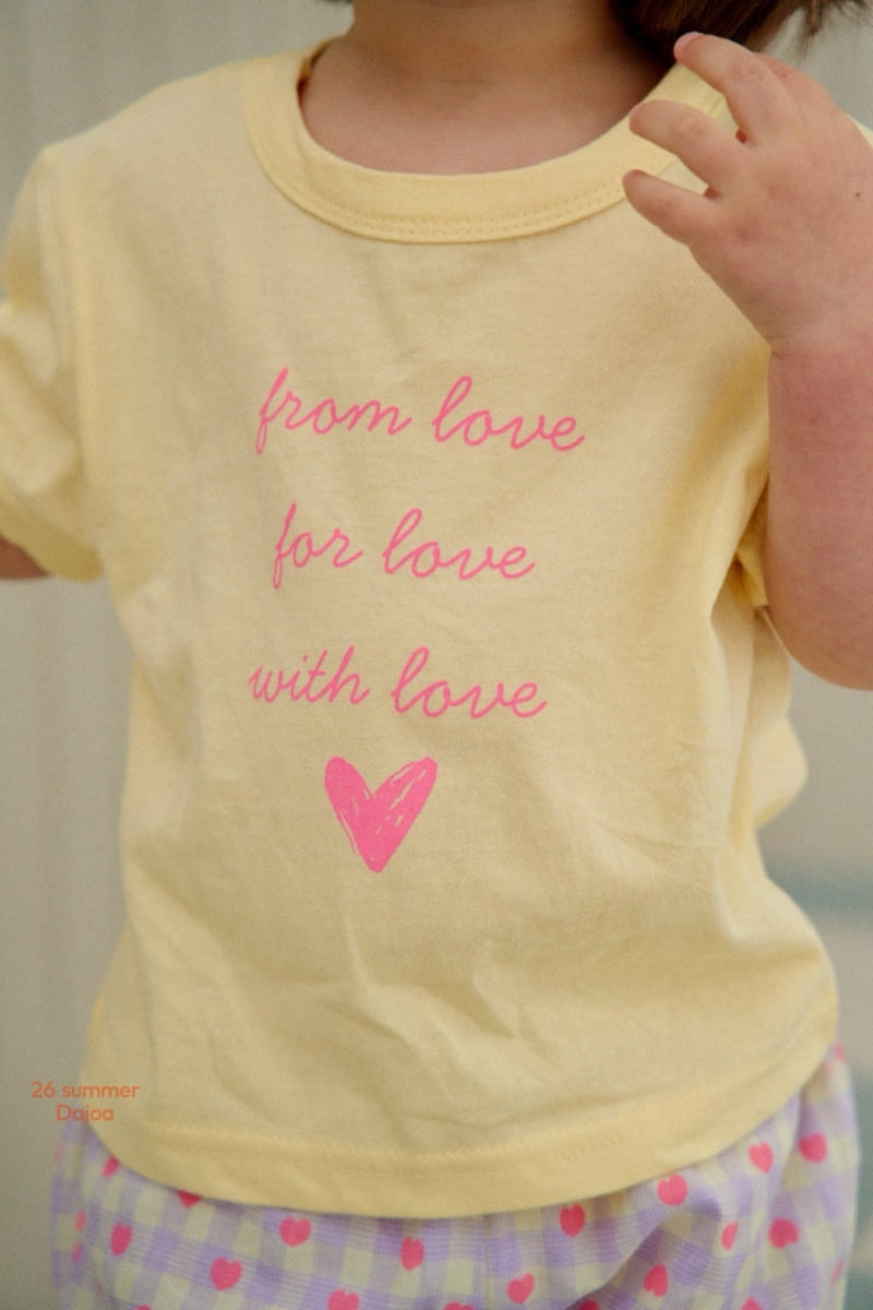 Dajoa - Korean Children Fashion - #designkidswear - Love Top Bottom Set - 9
