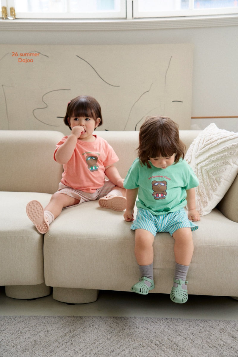 Dajoa - Korean Children Fashion - #discoveringself - Tube Bear Top Bottom Set - 2