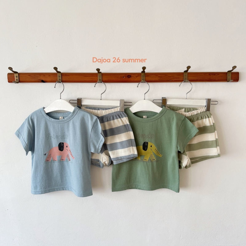 Dajoa - Korean Children Fashion - #discoveringself - Elephant Top Bottom Set - 10