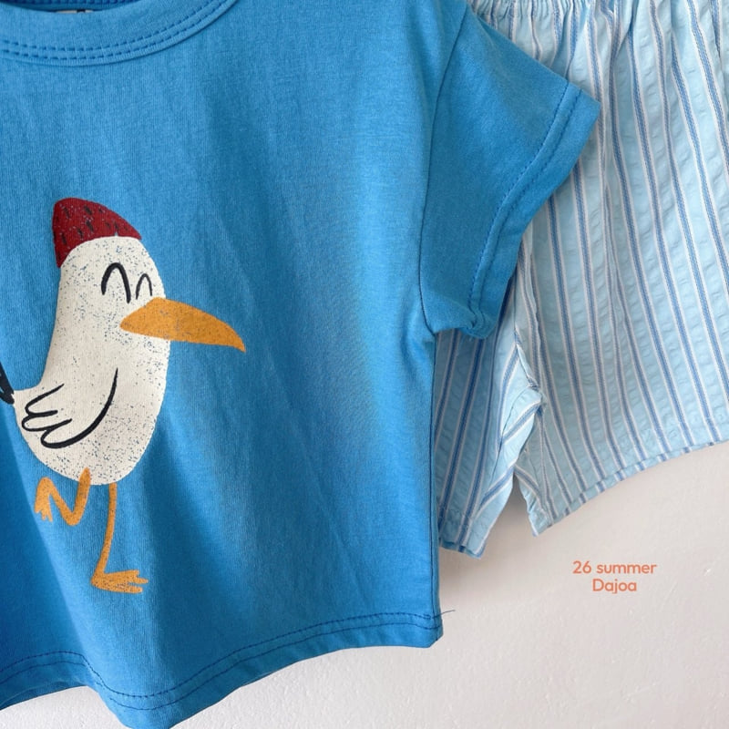 Dajoa - Korean Children Fashion - #fashionkids - Bird Top Bottom Set - 8
