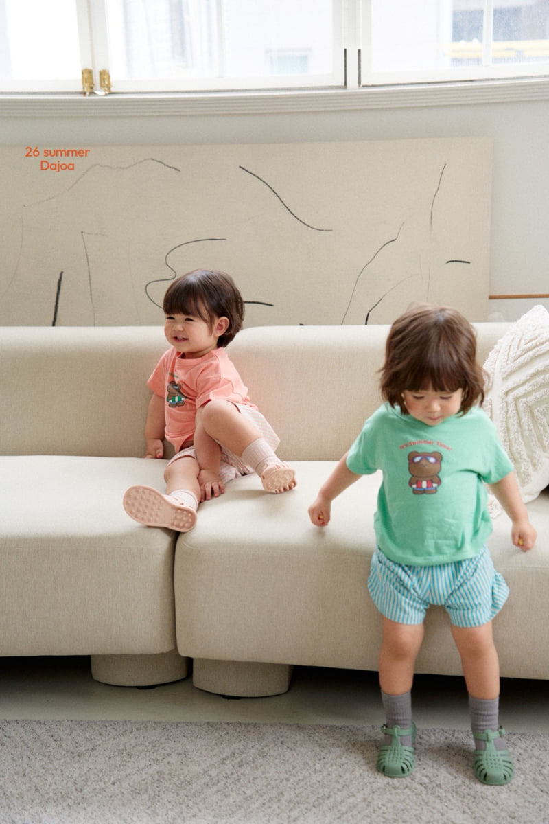 Dajoa - Korean Children Fashion - #fashionkids - Tube Bear Top Bottom Set - 3