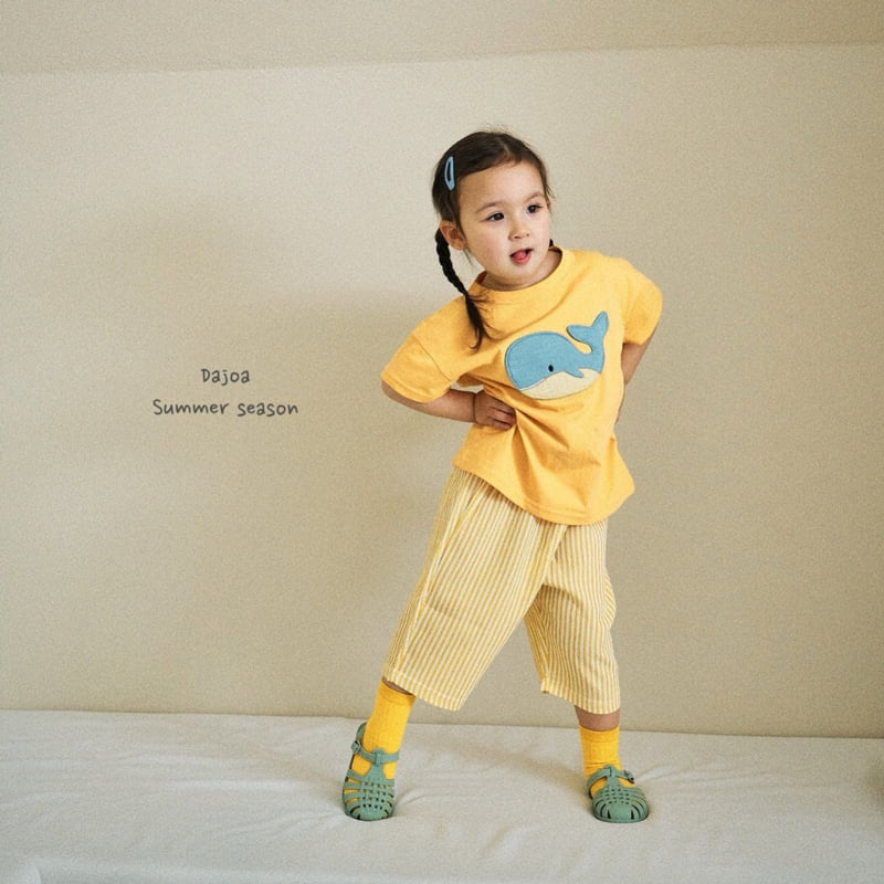 Dajoa - Korean Children Fashion - #kidsshorts - Whale Top Bottom Set