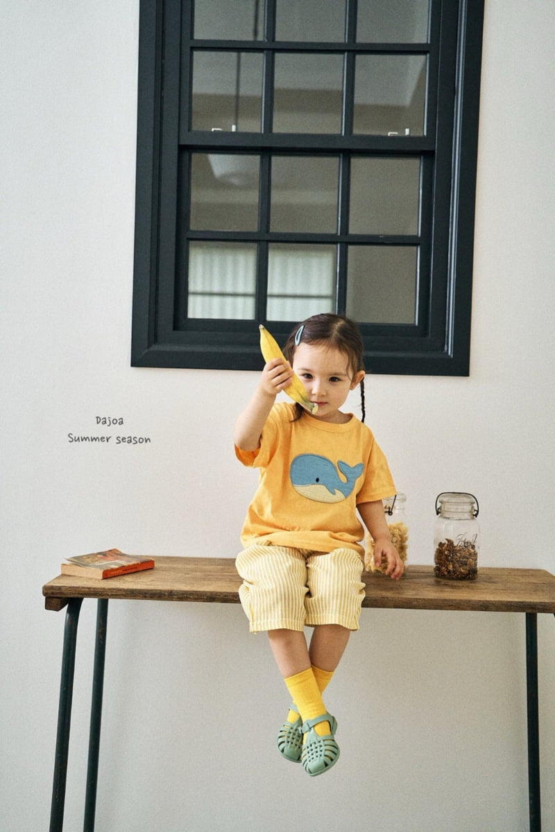 Dajoa - Korean Children Fashion - #kidsstore - Whale Top Bottom Set - 2