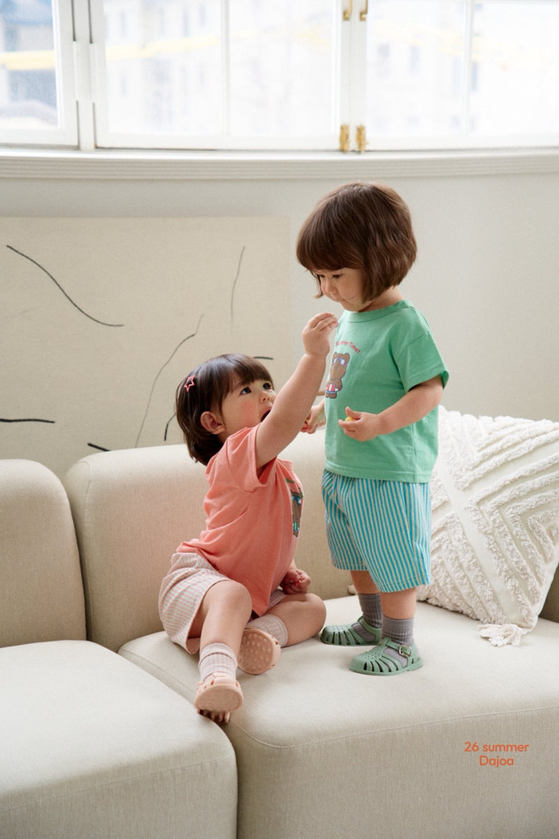 Dajoa - Korean Children Fashion - #kidsstore - Tube Bear Top Bottom Set - 5